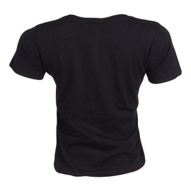 REDTAG Women's Black Casual T-Shirts - 0