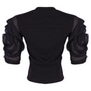 REDTAG Women's Black Formal Jersey Tops-4