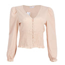 Redtag Women's Beige Formal Jersey Tops