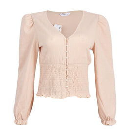 Redtag Women's Beige Formal Jersey Tops