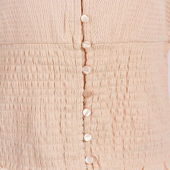 REDTAG Women's Beige Formal Jersey Tops