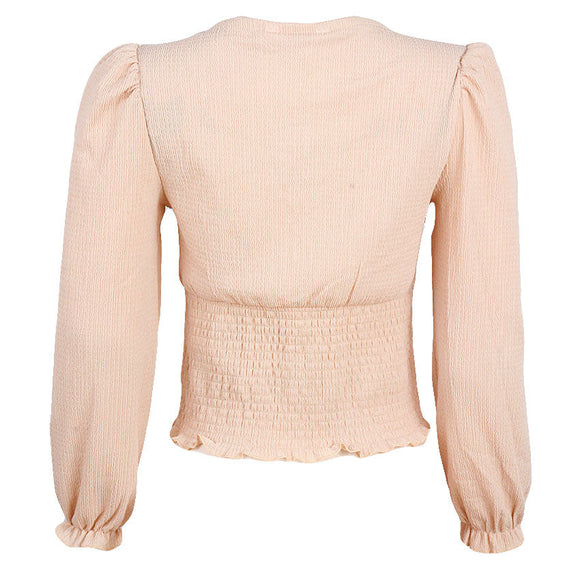 REDTAG Women's Beige Formal Jersey Tops