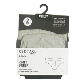 Redtag Grey Brief For Men