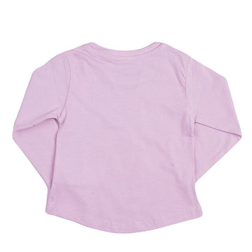 REDTAG Girl's Lilac Casual T-Shirts - 0