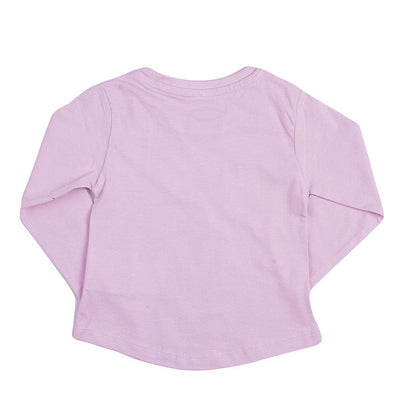 REDTAG Girl's Lilac Casual T-Shirts - 0