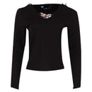 REDTAG Black Formal Jersey Top for Women Nawao.com