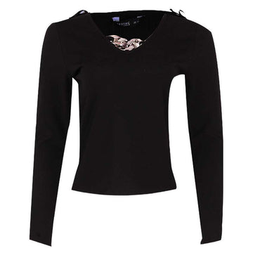 REDTAG Black Formal Jersey Top for Women Nawao.com