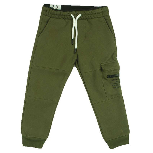 REDTAG Boy's Dark Green Active Pants Nawao.com