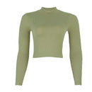 REDTAG Dark Green Knitted Sweatshirt for Women Nawao.com
