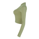 REDTAG Dark Green Knitted Sweatshirt for Women Nawao.com