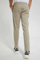 REDTAG Gen Slim Fit Casual Beige Trousers Nawao.com