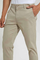 REDTAG Gen Slim Fit Casual Beige Trousers Nawao.com