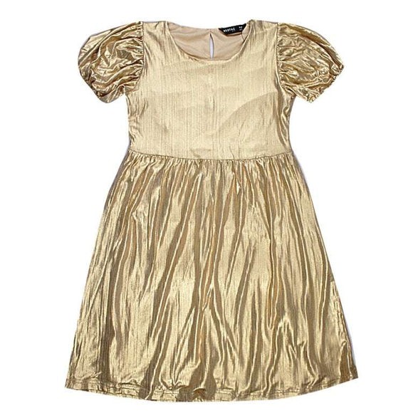 REDTAG Gold Casual Dress Nawao.com