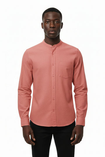 REDTAG Men's Pale Pink Casual Shirts Nawao.com