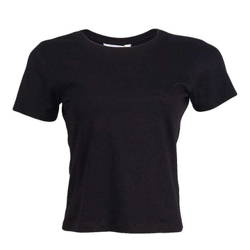 REDTAG Women's Black Casual T-Shirts Nawao.com