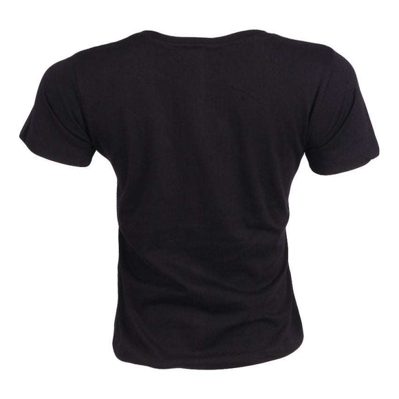 REDTAG Women's Black Casual T-Shirts Nawao.com