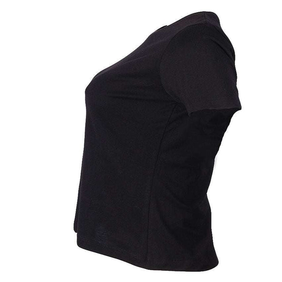 REDTAG Women's Black Casual T-Shirts Nawao.com