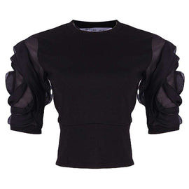 REDTAG Women's Black Formal Jersey Tops Nawao.com