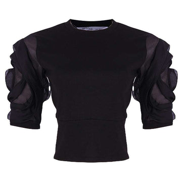 REDTAG Women's Black Formal Jersey Tops Nawao.com