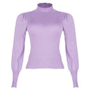 REDTAG Women's Lilac Formal Jersey Tops Nawao.com
