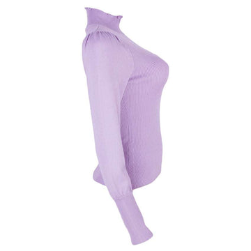 REDTAG Women's Lilac Formal Jersey Tops Nawao.com