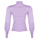 REDTAG Women's Lilac Formal Jersey Tops Nawao.com