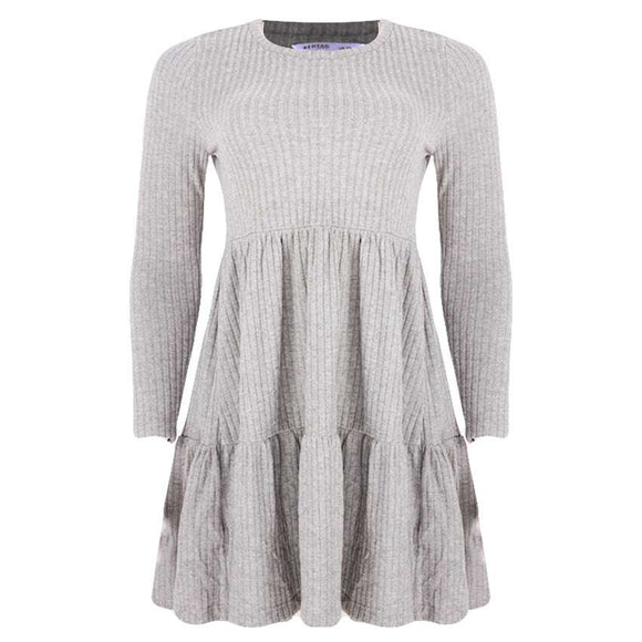 REDTAG Women's Mid-Grey Casual Dresses Nawao.com