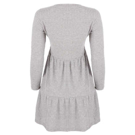 REDTAG Women's Mid-Grey Casual Dresses Nawao.com
