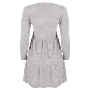 REDTAG Women's Mid-Grey Casual Dresses Nawao.com