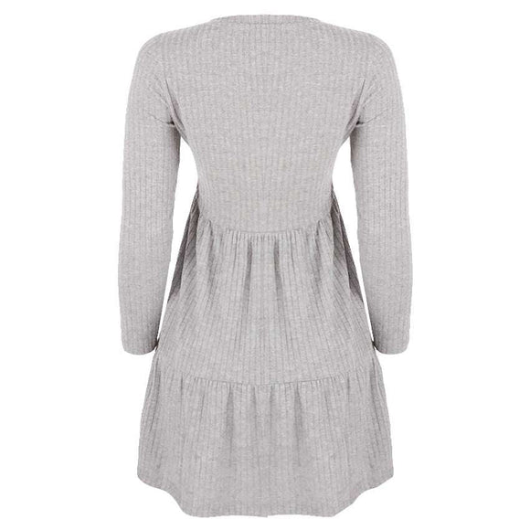 REDTAG Women's Mid-Grey Casual Dresses Nawao.com